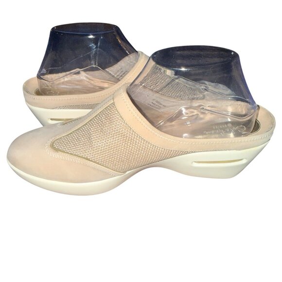 Cole Haan Air Bettie Sport Mule Womens 8.5 B TAN Nubuck Leather Comfort Clogs - Picture 2 of 8